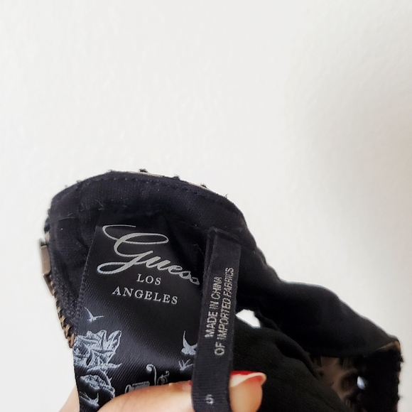 GUESS Dress Mini Animal Print Brown Black Size S - Picture 4 of 9